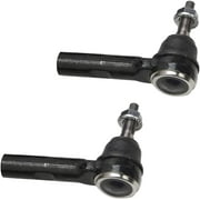 Detroit Axle - Pair Front Outer Tie Rods for Dodge Charger Dakota Durango Challenger Magnum Chrysler 300 Mitsubishi Raider Ram Dakota 2 Outer Tie Rod Ends Replacement