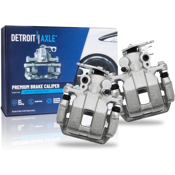 Detroit Axle - Pair Rear Brake Calipers for 2013 2014 2015 2016 2017 Honda Accord [Casting #10 CLP], Disc Brake Calipers with Bracket Assembly Replacement