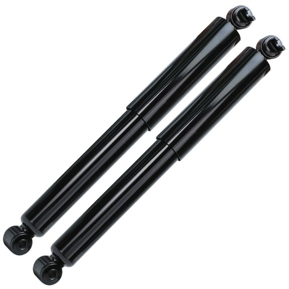 Detroit Axle - Pair Rear Shocks for 97-06 Jeep Wrangler 2 Shock Absorbers Assembly 1998 1999 2000 2001 2002 2003 2004 2005 Replacement