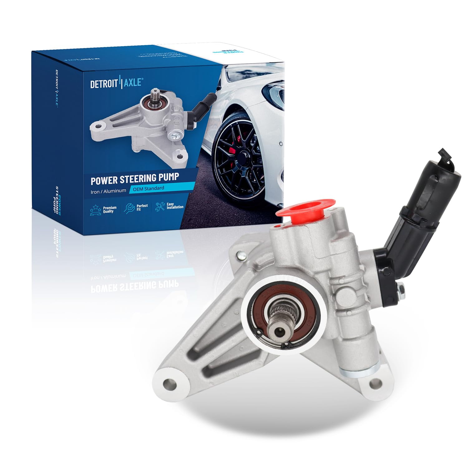 Detroit Axle - Power Steering Pump Replacement for 2009 2010 2011 Honda Accord Crosstour Pilot