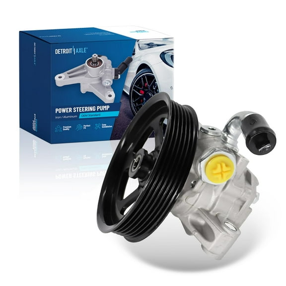 Detroit Axle - Power Steering Pump for Chevy Equinox Traverse GMC Enclave Saturn Outlook Vue Pontiac Torrent Power Steering Pump w/Pulley Replacement