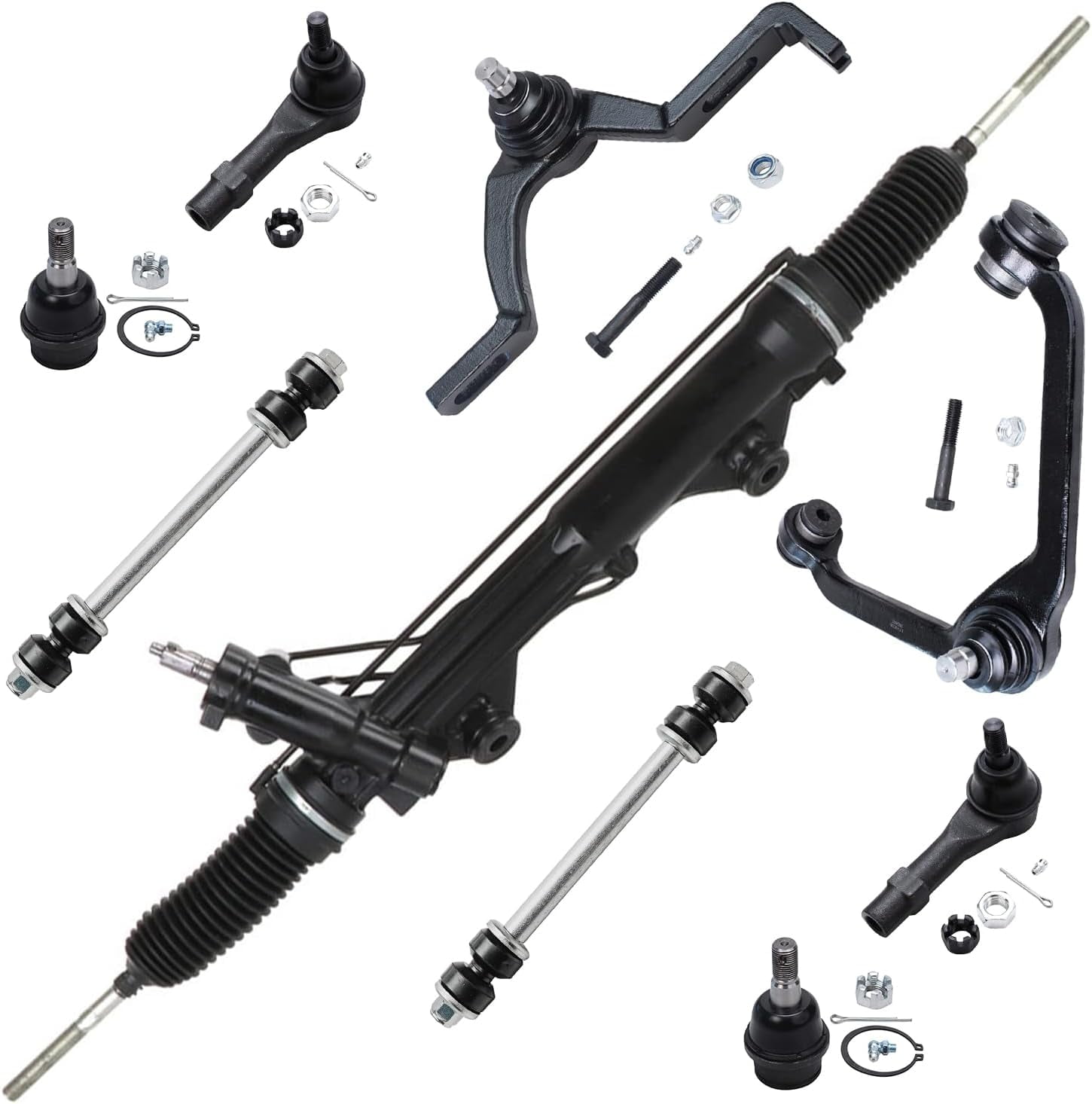 Detroit Axle Power Steering Rack and Pinion Control Arms Ball Joints