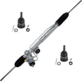 thumbnail image 1 of Detroit Axle - Power Steering Rack and Pinion + Front Lower Ball Joints Replacement for 1984-1987 Chevrolet Corvette - 3pc Set, 1 of 7