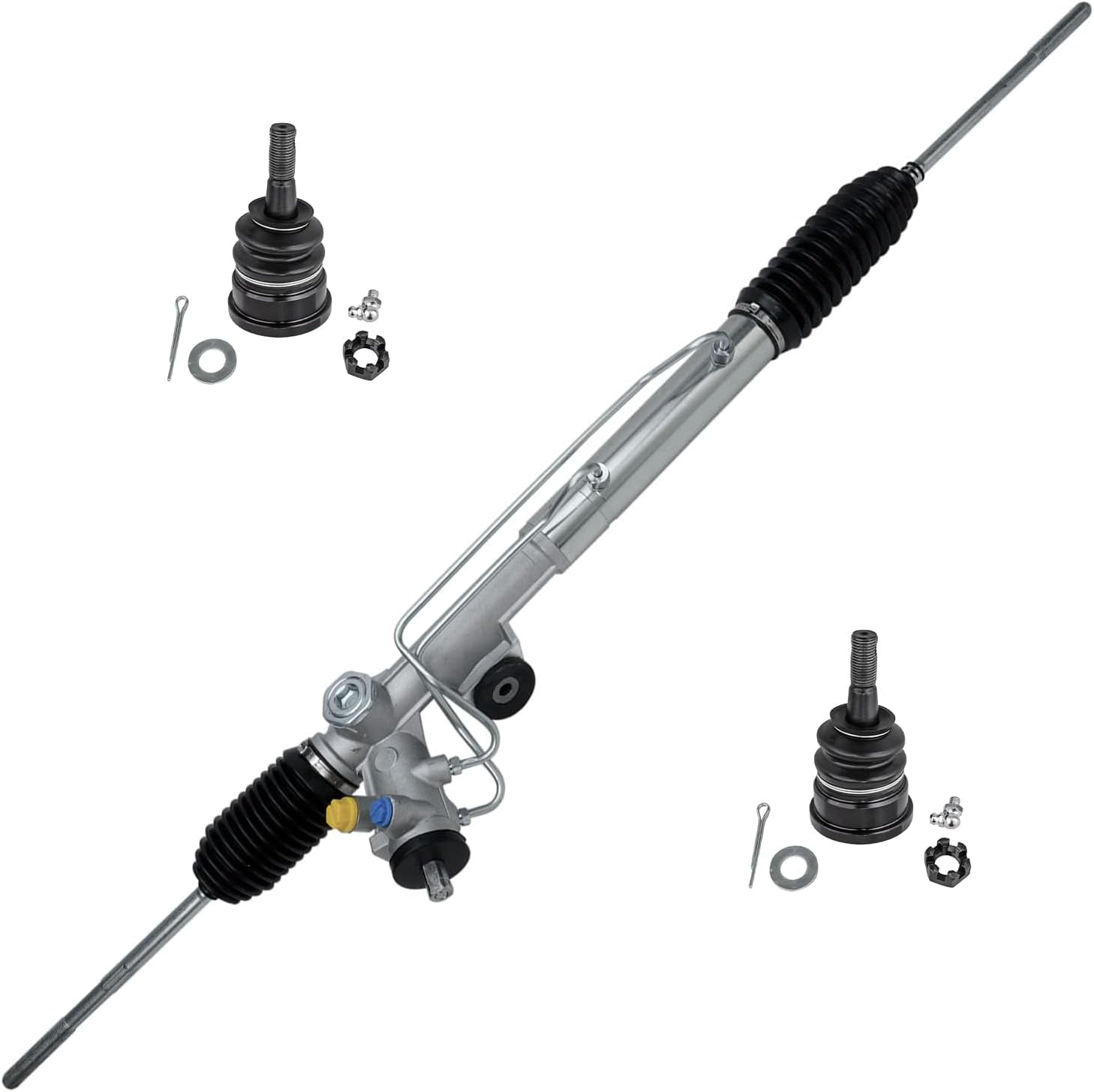 Detroit Axle Power Steering Rack and Pinion + Lower Ball Joints