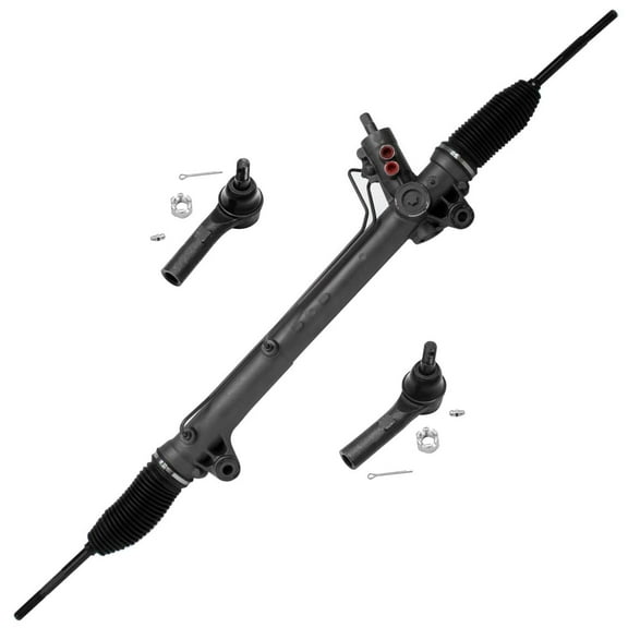 Detroit Axle - Power Steering Rack and Pinion Outer Tie Rods Kit for Jeep Grand Cherokee Commander