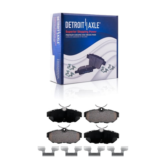 Detroit Axle - Rear Ceramic Brake Pads for 2011 2012 2013 2014 Ford Mustang