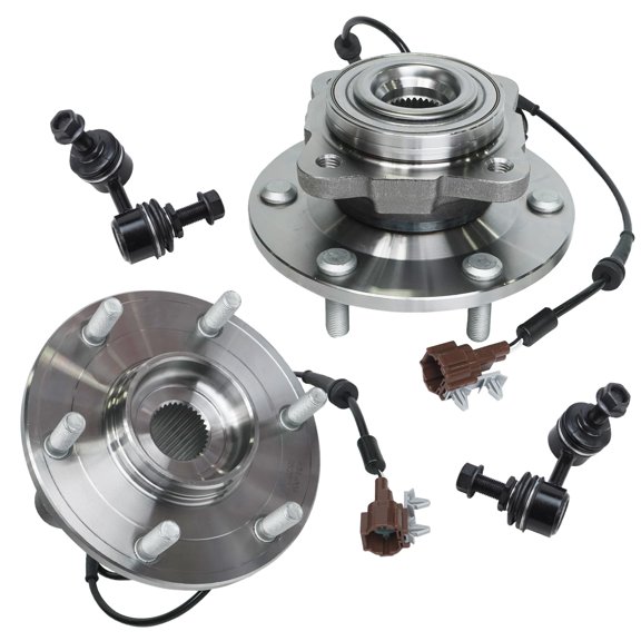 Detroit Axle - REAR Wheel Hub & Bearings Assembly and Sway Bar End Links for 2004-2010 Infiniti QX56 - [2005-2012 Armada ]