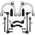 thumbnail image 1 of Detroit Axle - RWD 10pc Front End Suspension Kit for 2014 2015 Cadillac CTS, 2 Upper Control Arms with Ball Joint 4 Inner and Outer Tie Rods 2 Sway Bar Links 2 Boots Replacement, 1 of 4