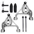 thumbnail image 1 of Detroit Axle - RWD 8pc Front End Kit for 2013-2018 Ram 1500, 2019-2024 1500 Classic, 2 Lower Control Arms with Ball Joints 4 Outer Inner Tie Rods 2 Boots Replacement, 1 of 8