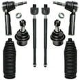 thumbnail image 1 of Detroit Axle - RWD Front 8pc Suspension Kit for Chrysler 300 Dodge Challenger Charger Magnum, 4 Tie Rod Ends 2 Boot 2 Lower Ball Joints Replacement, 1 of 7