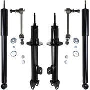Detroit Axle - RWD Front Bare Struts Assembly Sway Bars Rear Shock Absorbers Replacement for 2005-2010 Chrysler 300 2005-2008 Magnum 2006-2010 Dodge Charger 2009-2010 Challenger