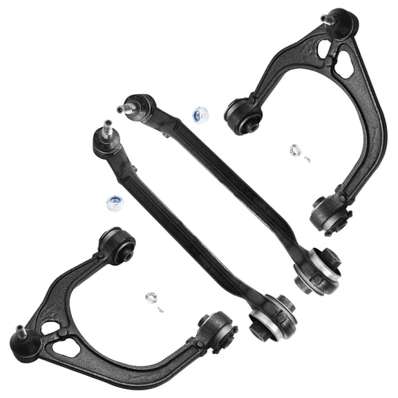 Detroit Axle - RWD Front End Control Arms for Chrysler 300 Dodge Charger Challenger Magnum 4 Upper & Lower Forward Control Arms w/Ball Joints Replacement