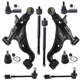 Detroit Axle - RWD Front End Kit for 2005-2015 Toyota Tacoma, 2 Lower Control Arms with Ball Joint 4 Tie Rods 2 Sway Bars 2 Upper Ball Joints 2006 2007 2008 2009 2010 2011 2012 2013 2014 Replacement