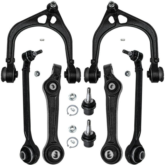 Detroit Axle - RWD Front End Kit for Chrysler 300 Dodge Challenger Charger Magnum, 2 Lower Control Arms 2 Lower Ball Joints 4 Control Arms w/Ball Joint Replacement
