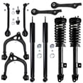 thumbnail image 1 of Detroit Axle - 12pc RWD Front End Suspension Kit for 05-10 Chrysler 300, 06-10 Dodge Charger 05-08 Magnum, Struts & Coil Spring Control Arms Lower Ball Joints Rear Shock Absorbers Replacement, 1 of 11