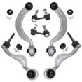 thumbnail image 1 of Detroit Axle - RWD Front End Suspension Kit for 2007-2017 Lexus LS460, 4 Upper Forward Rearward Control Arms with Ball Joints 2 Sway Bars 2008 2009 2010 2011 2012 2013 2014 2015 2016 Replacement, 1 of 7