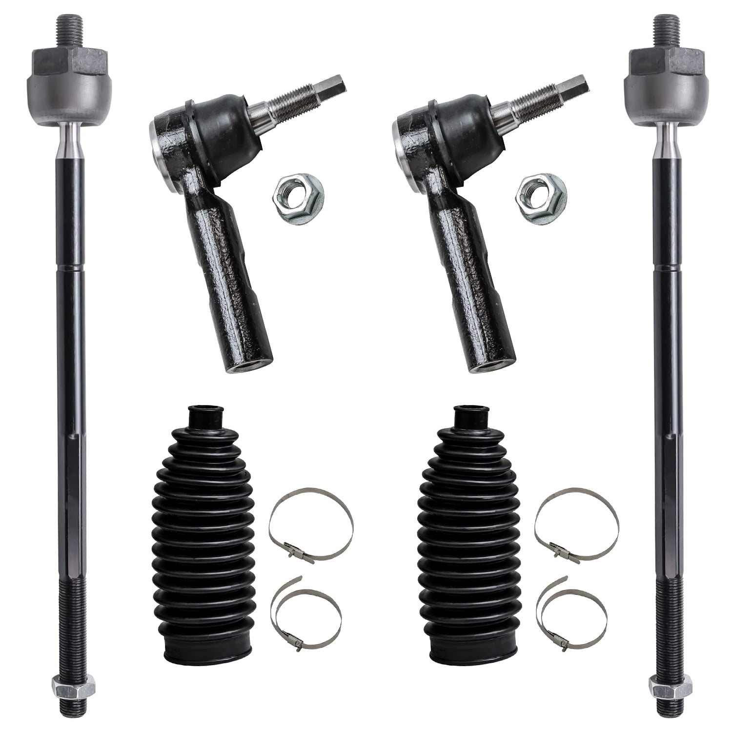 Detroit Axle RWD Front Inner and Outer Tie Rods Replacement for 2000