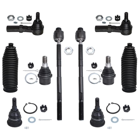 Detroit Axle - RWD Front Suspension Kit for 2006-2011 Dodge Ram 2500 3500 4 Upper Lower Ball Joints 4 Inner & Outer Tie Rod End Links 2 Boots 2007 2008 2009 2010 Replacement - 10pc
