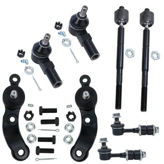 Detroit Axle - RWD Front Tie Rod Ends Sway Bar Links Ball Joints Replacement for 2001 2002 2003 2004 Toyota Tacoma 2.4L 3.4L