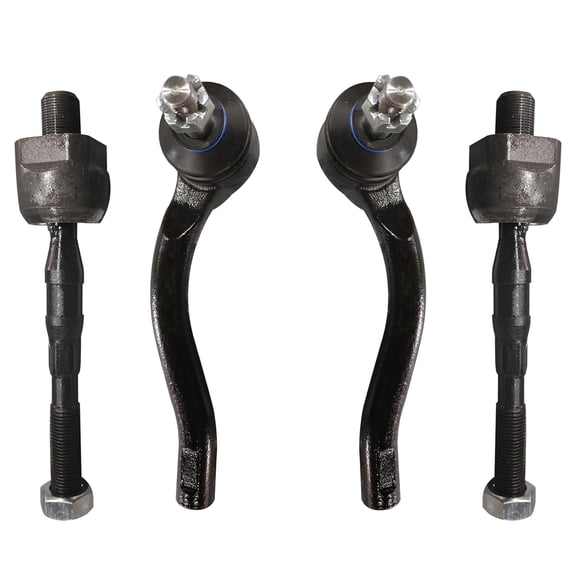 Detroit Axle - RWD Front Tie Rods Kit for 2011-2012 INFINITI G25 2010-2013 G37 2015 Q40, 4 Outer Inner Tie Rods End Links Replacement