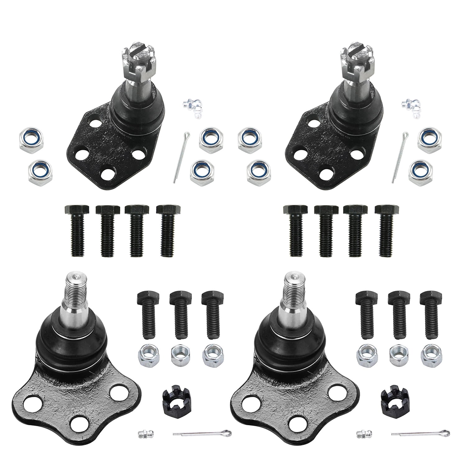 Detroit Axle - RWD Front Upper and Lower Ball Joints Replacement for 2000 2001 Dodge Ram 1500