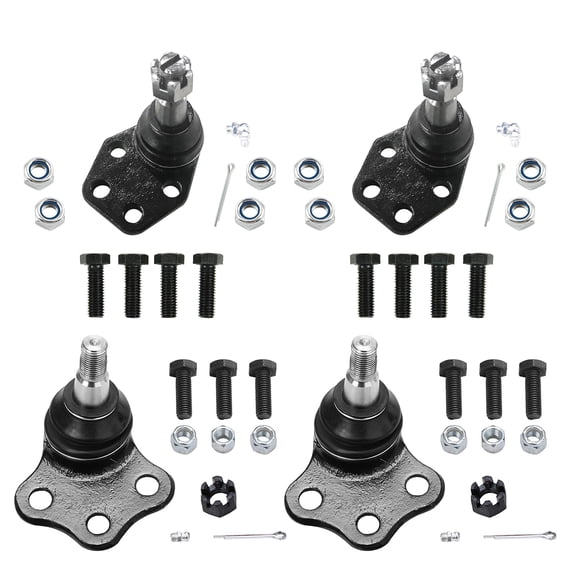 Detroit Axle - RWD Front Upper and Lower Ball Joints Replacement for 2000 2001 Dodge Ram 1500