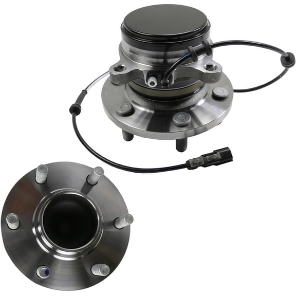 Detroit Axle - RWD Front Wheel Bearing Hubs for 16-19 Nissan TITAN XD, 2 Wheel Bearing and Hubs Assembly 2016 2017 2018 2019 Replacement