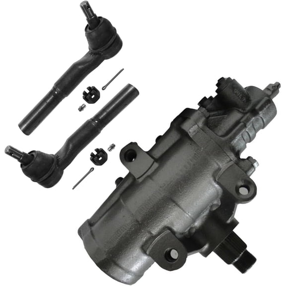 Detroit Axle - RWD Gear Box Kit for 2008 2009 2010 Ford F-250 F-350 Super Duty, Power Steering Gear Box Assembly, Front Outer Tie Rod End Links Replacement