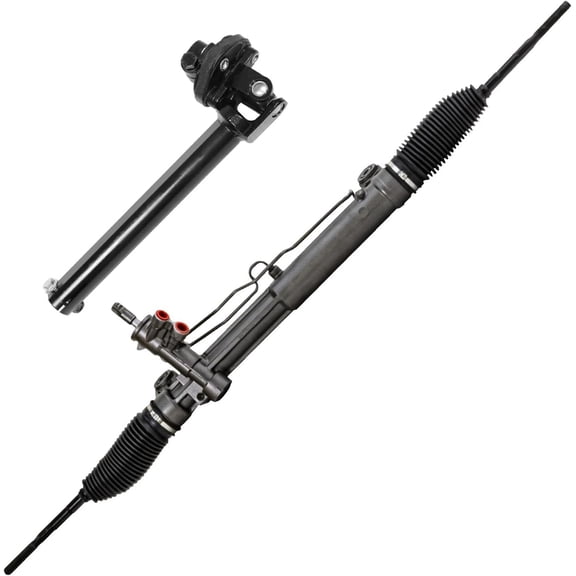 Detroit Axle - RWD Rack and Pinion Kit for 2006-2010 Dodge Charger Challenger Magnum Chrysler 300, 2007 2008 2009 Power Steering Rack and Pinion Assembly, Lower Intermediate Steering Shaft