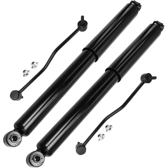 Detroit Axle - RWD Rear Shock Absorbers + Sway Bar Links Replacement for 2017 2018 Ford F-350 Super Duty - 4pc Set