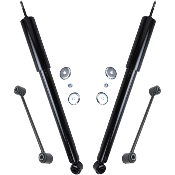 Detroit Axle - 4pc RWD Rear Shocks Sway Bars for, 05-23 Chrysler 300, 06-23 Dodge Charger, 12-23 Challenger, 05-08 Magnum, Complete 2 Shock Absorbers 2 Sway Bars Replacement Shocks