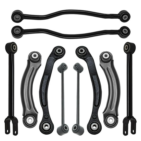 Detroit Axle - RWD Rear Upper & Lower Control Arms Sway Bars Replacement for Chrysler 300 Dodge Charger Challenger Magnum - 10pc Set