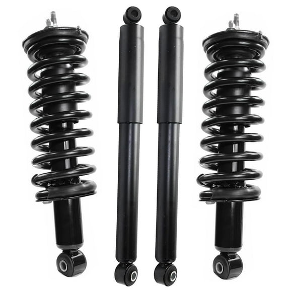 Detroit Axle - RWD Struts Shocks for 2005-2021 Nissan Frontier 2 Front Struts Coil Spring 2 Rear Shock Absorbers 2006 2007 2008 2009 2010 2011 2012 2013 2014 2015 2016 2017 2018 2019 2020 Suspension