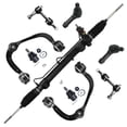thumbnail image 1 of Detroit Axle - Rack and Pinion + Front Upper Control Arms + Lower Ball Joints + Tie Rods + Sway Bars Replacement for 2004 - 2005 Ford F-150 [2WD] - 9pc Set, 1 of 7