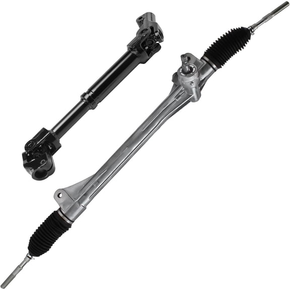 Detroit Axle - Rack and Pinion Kit for 2006-2012 Toyota RAV4, 2007 2008 2009 2010 2011 Electronic Assist Steering Rack and Pinion Assembly, Upper Intermediate Steering Shaft Replacement