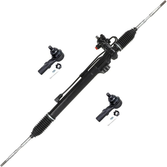 Detroit Axle - Rack and Pinion Kit for 2011-2017 Honda Odyssey, 3pc Power Steering Rack and Pinion Assembly Front Outer Tie Rod Ends 2012 2013 2014 2015 2016 Replacement