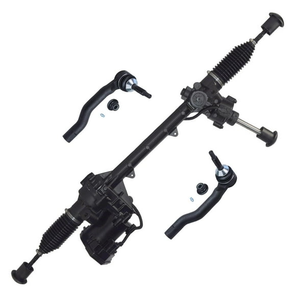 Detroit Axle - Rack and Pinion Kit for Ford 13-19 Fusion 13-16 Lincoln MKZ, Electric Steering Rack and Pinion Assembly Front Outer Tie Rod Ends 2013 2014 2015 2016 Replacement