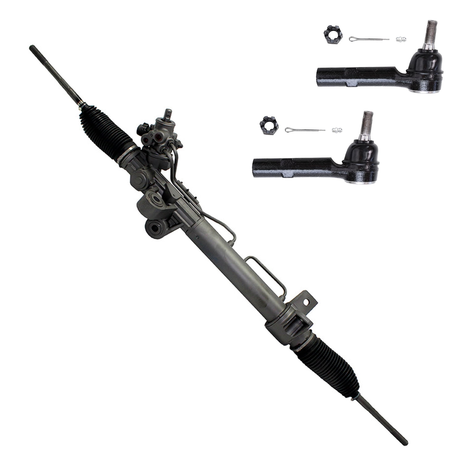Detroit Axle Rack & Pinion & Outer Tie Rods Replacement for Enclave