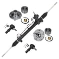 thumbnail image 1 of Detroit Axle - Rack and Pinion Wheel Bearing Hubs for 98-03 Toyota Sienna 1999 2000 2001 2002, Power Steering Rack and Pinion Assembly, Wheel Hub and Bearings, Outer Tie Rod Ends Replacement, 1 of 7