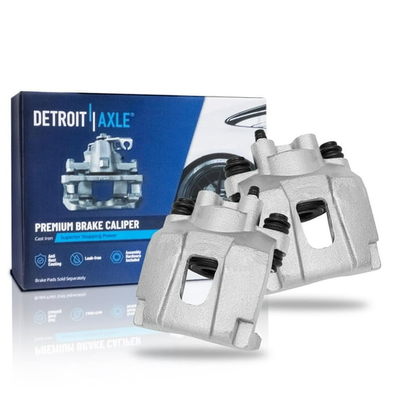 Detroit Axle - Rear 2pc Brake Calipers for Ford Explorer Sport Trac Jeep Liberty TJ Wrangler Lincoln Aviator Mercury Mountaineer, 2 Brake Calipers Replacement Fits select: 2001-2002 FORD EXPLORER XLT