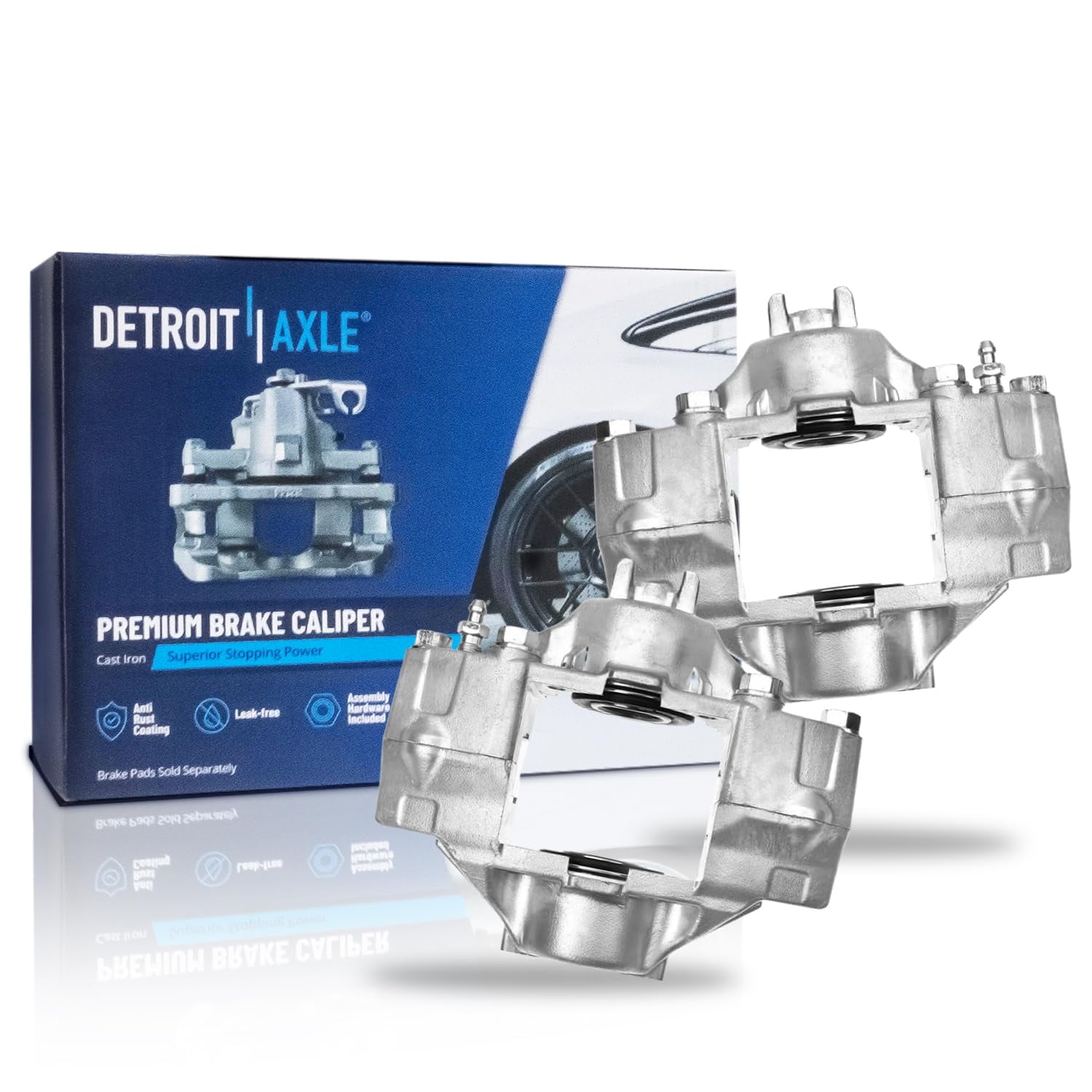 Detroit Axle - Rear 2pc Brake Calipers for 2006-2007 Subaru Impreza, 2 Disc Brake Calipers Replacement