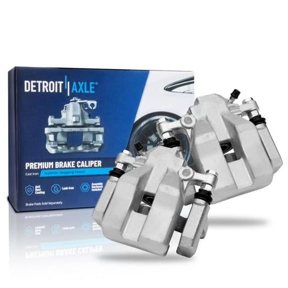 Detroit Axle - Rear 2pc Brake Calipers for 2010 2011 2012 Lexus HS250h, 2 Disc Brake Calipers Assembly Pair Replacement