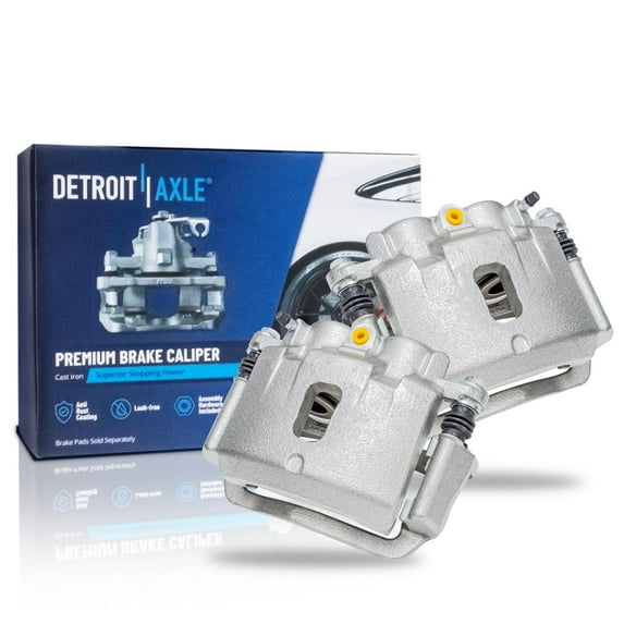 Detroit Axle - Rear 2pc Brake Calipers for 2003-2020 Chevy Express GMC Savana 2500 3500, 2 Brake Calipers 2004 2005 2006 2007 2008 2009 2010 2011 2012 2013 2014 2015 2016 2017 2018 2019 Replacement