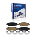 thumbnail image 1 of Detroit Axle - Rear 2pc Brake Pads for Chevrolet Trailblazer EXT SSR Traverse Buick Enclave GMC Acadia Envoy XL XUV Rainier, 2 Ceramic Brake Pads w/Hardware Replacement, 1 of 7