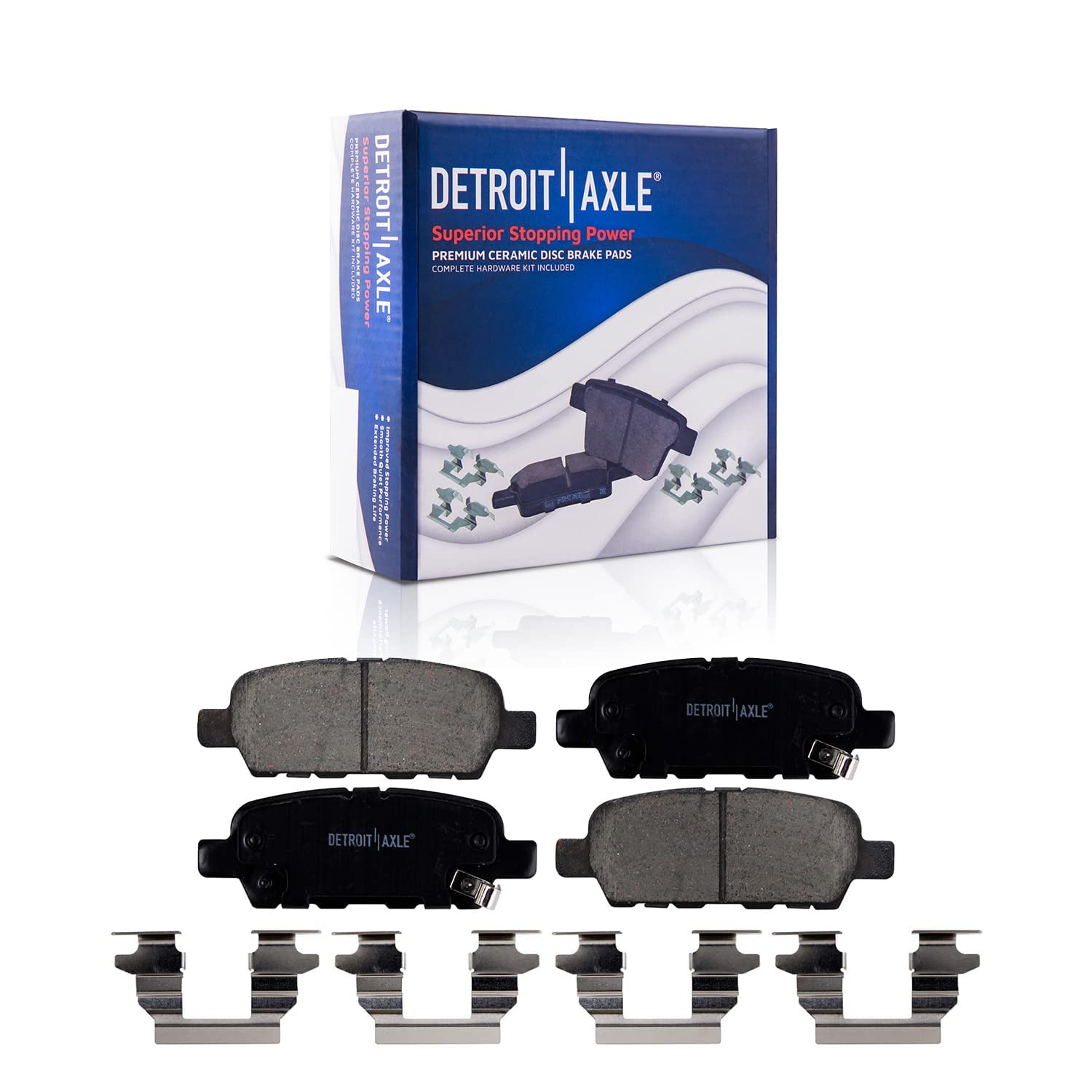 Detroit Axle Rear 2pc Brake Pads for Nissan Altima Rogue Maxima 350Z
