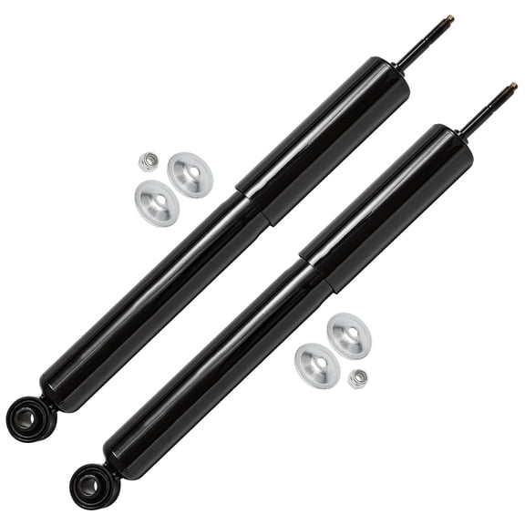 Detroit Axle - Rear 2pc Shock Absorbers for 2004-2012 Chevy Malibu Pontiac 2005-2010 Pontiac G6 2007-2009 Saturn Aura, 2 Shock Absorbers Assembly Replacement