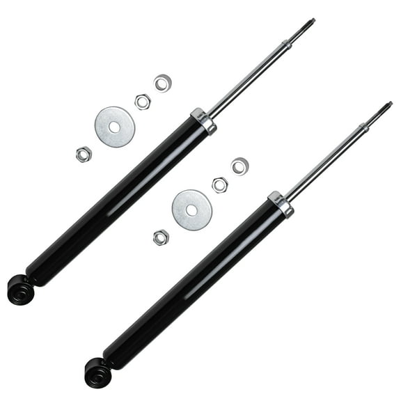 Detroit Axle - Rear 2pc Shock Absorbers for 2004-2010 BMW X3, 2 Shock Absorbers Assembly 2005 2006 2007 2008 2009 Replacement