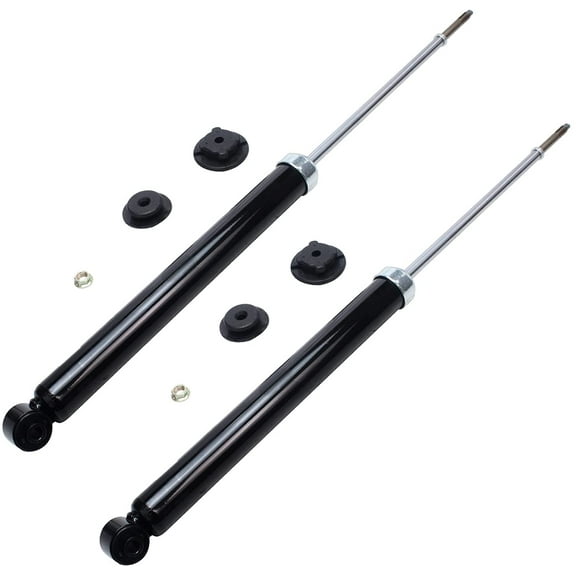Detroit Axle - Rear 2pc Shock Absorbers for 2006-2014 Toyota Yaris, 2 Shock Absorbers Assembly 2007 2008 2009 2010 2011 2012 2013 Replacement