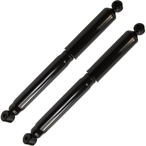 Detroit Axle - 2pc Rear Shock Absorbers for 2011-2024 Chevrolet Silverado 2500 HD 3500 HD, GMC Sierra 2500 HD 3500 HD, 2 Shock Absorbers Assembly Replacement