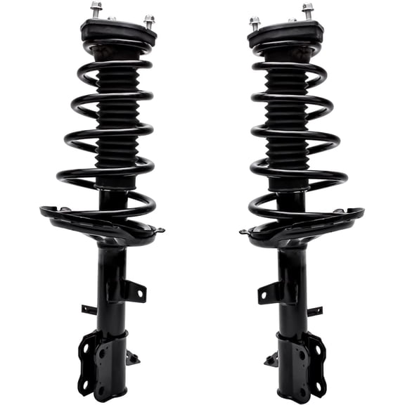 Detroit Axle - Rear 2pc Struts for 2004-2007 Lexus RX330 Toyota Highlander, 2007 RX350, 2 Complete Struts w/Coil Spring Assembly Replacement Quick Install Ready Strut Shocks Assembly